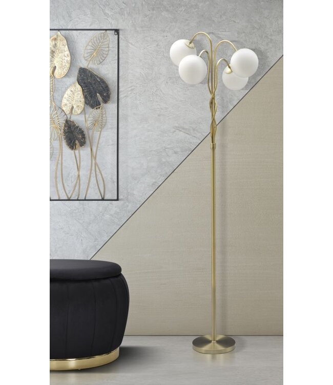 Mauro Ferretti VLOERLAMP GLIMÉ 4 LICHT CM Ø 54X176 - 1711120001