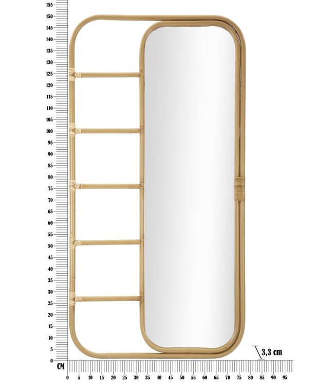 Mauro Ferretti VLOERSPIEGEL PANAMA CM 77,5X3,3X151