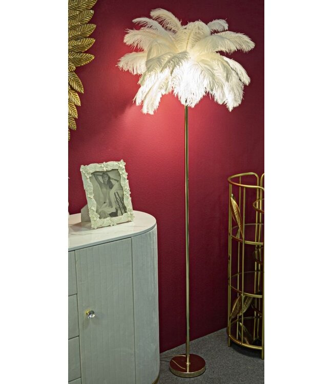 Mauro Ferretti VLOERLAMP PALM WIT CM Ø 55X160