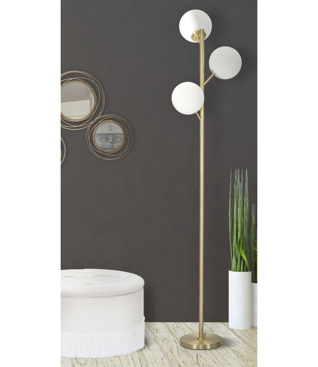 Mauro Ferretti VLOERLAMP GLIMÉ 3 LUCI CM Ø 36x190