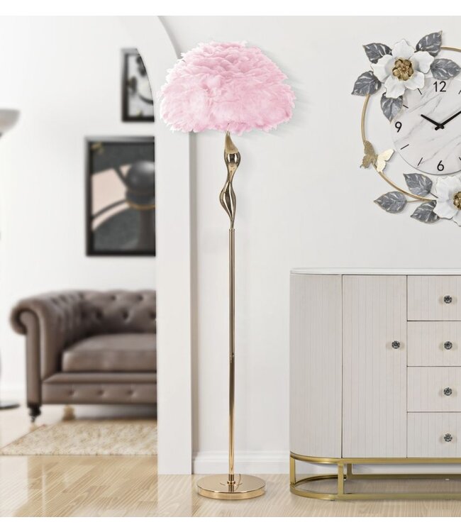 Mauro Ferretti VLOERLAMP SLANK ROZE CM Ø 50X165