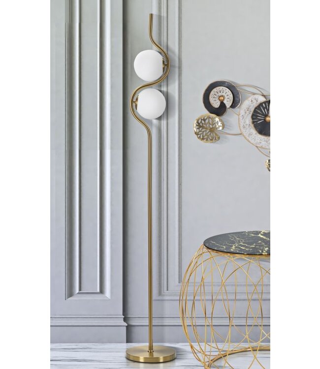 Mauro Ferretti VLOERLAMP GLAMY S 2 LUCI CM Ø 25X168