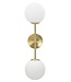 Mauro Ferretti WANDLAMP GLAMY DOPPIA CM 15x21x55 - 1711340000