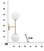 Mauro Ferretti WANDLAMP GLAMY DOPPIA CM 15x21x55 - 1711340000