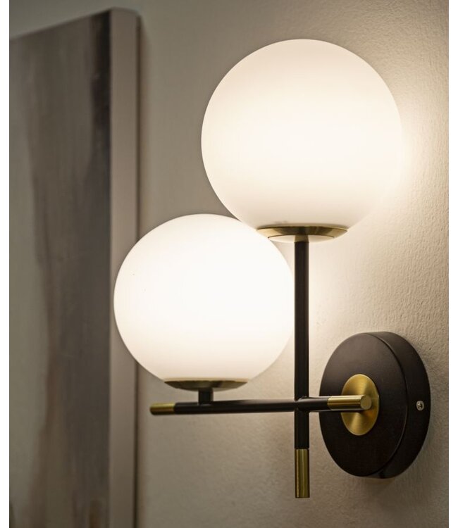 Mauro Ferretti WANDLAMP DARKY DUBBEL CM 30x17x35