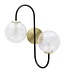 Mauro Ferretti WANDLAMP IJZER ZWART CM 36x24x45