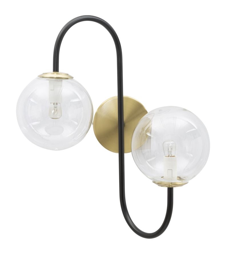 WANDLAMP IJZER ZWART CM 36x24x45 afbeelding