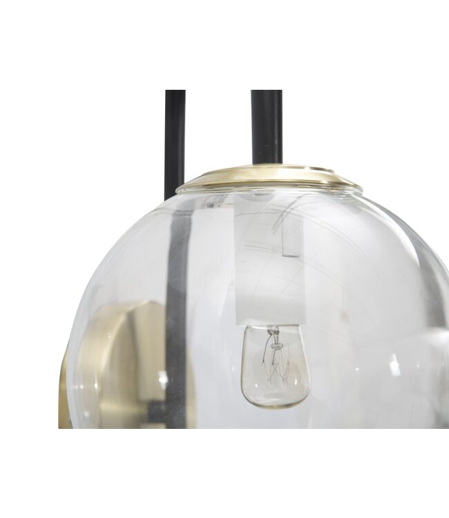 Mauro Ferretti WANDLAMP IJZER ZWART CM 36x24x45