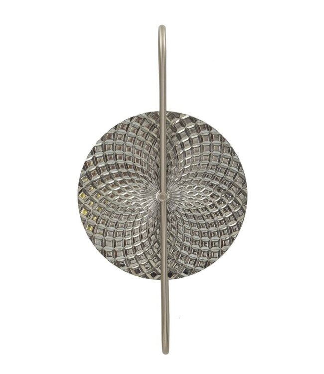Mauro Ferretti WANDLAMP ZILVERKLEURIG CM 28X15X54