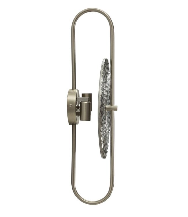 Mauro Ferretti WANDLAMP ZILVERKLEURIG CM 28X15X54