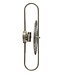 Mauro Ferretti WANDLAMP ZILVERKLEURIG CM 28X15X54