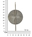 Mauro Ferretti WANDLAMP ZILVERKLEURIG CM 28X15X54