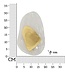 Mauro Ferretti WANDLAMP OCEAAN GOUD CM 21X8X31