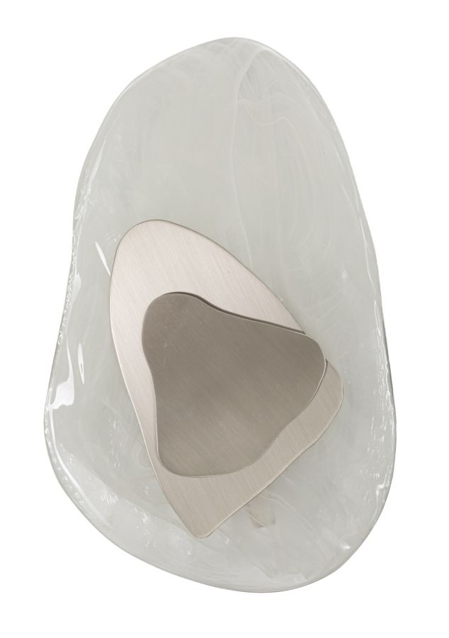 WANDLAMP OCEAAN ZILVER CM 21X8X31 afbeelding