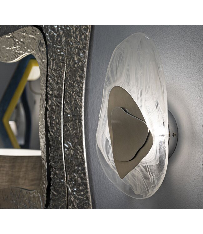 Mauro Ferretti WANDLAMP OCEAAN ZILVER CM 21X8X31