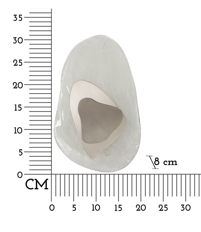 Mauro Ferretti WANDLAMP OCEAAN ZILVER CM 21X8X31