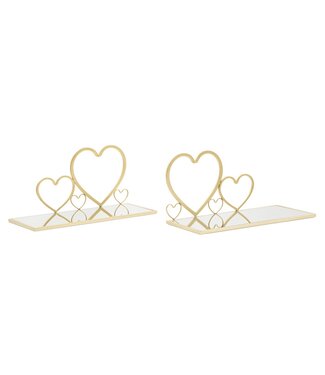 Mauro Ferretti BEDKAST SIDE HARTJES SET 2 STUKS CM 41,5X18X21
