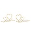 Mauro Ferretti BEDKAST SIDE HARTJES SET 2 STUKS CM 41,5X18X21
