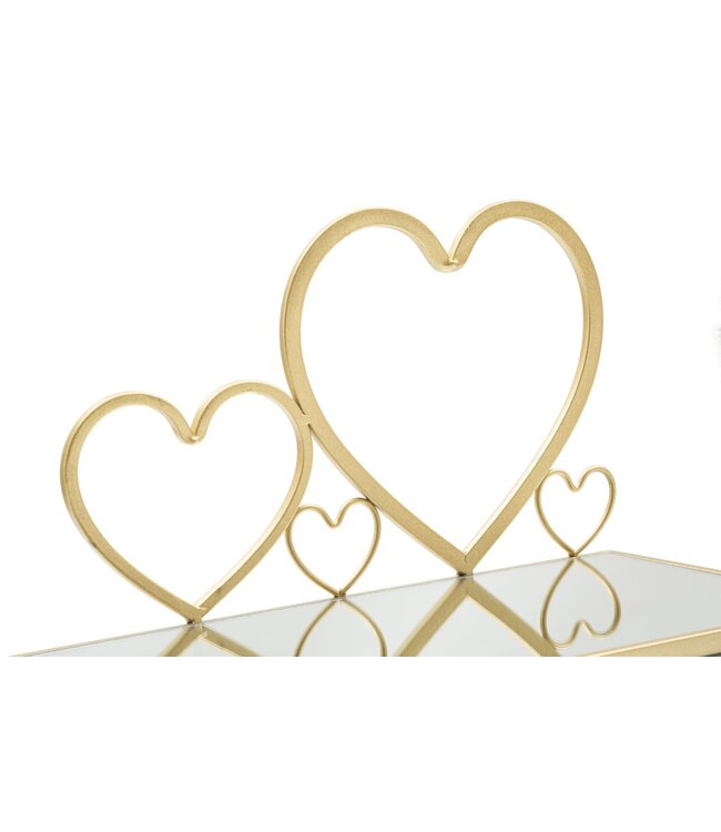 Mauro Ferretti BEDKAST SIDE HARTJES SET 2 STUKS CM 41,5X18X21