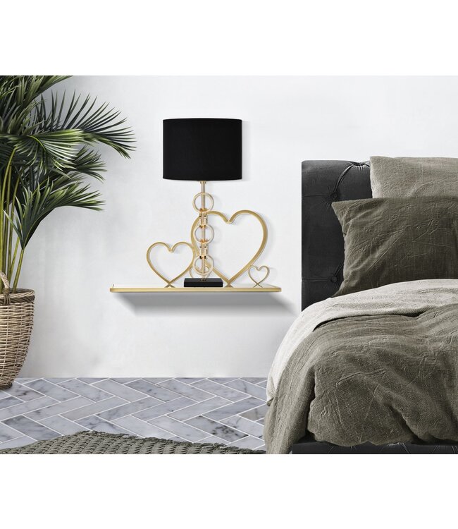 Mauro Ferretti BEDKAST SIDE HARTJES SET 2 STUKS CM 41,5X18X21