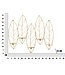 Mauro Ferretti WAND KANDELAAR BLAD CM 66X14X56