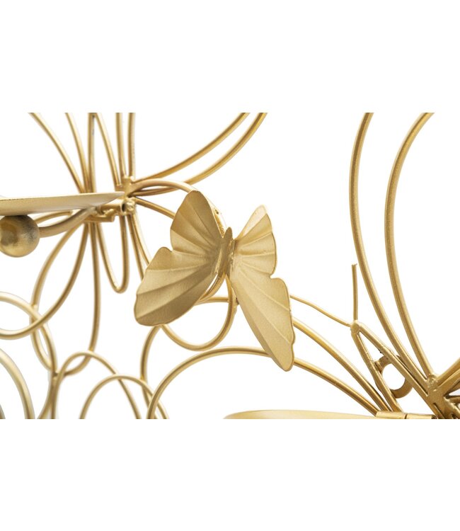 Mauro Ferretti WAND KANDELAAR VLINDERS CM 61X12X34