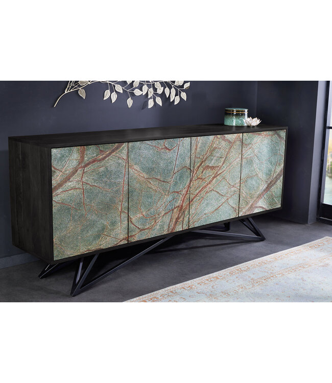 Invicta Interior Massief houten dressoir MOUNTAIN SOUL 175 cm dressoir van echt natuursteen acacia - 43481