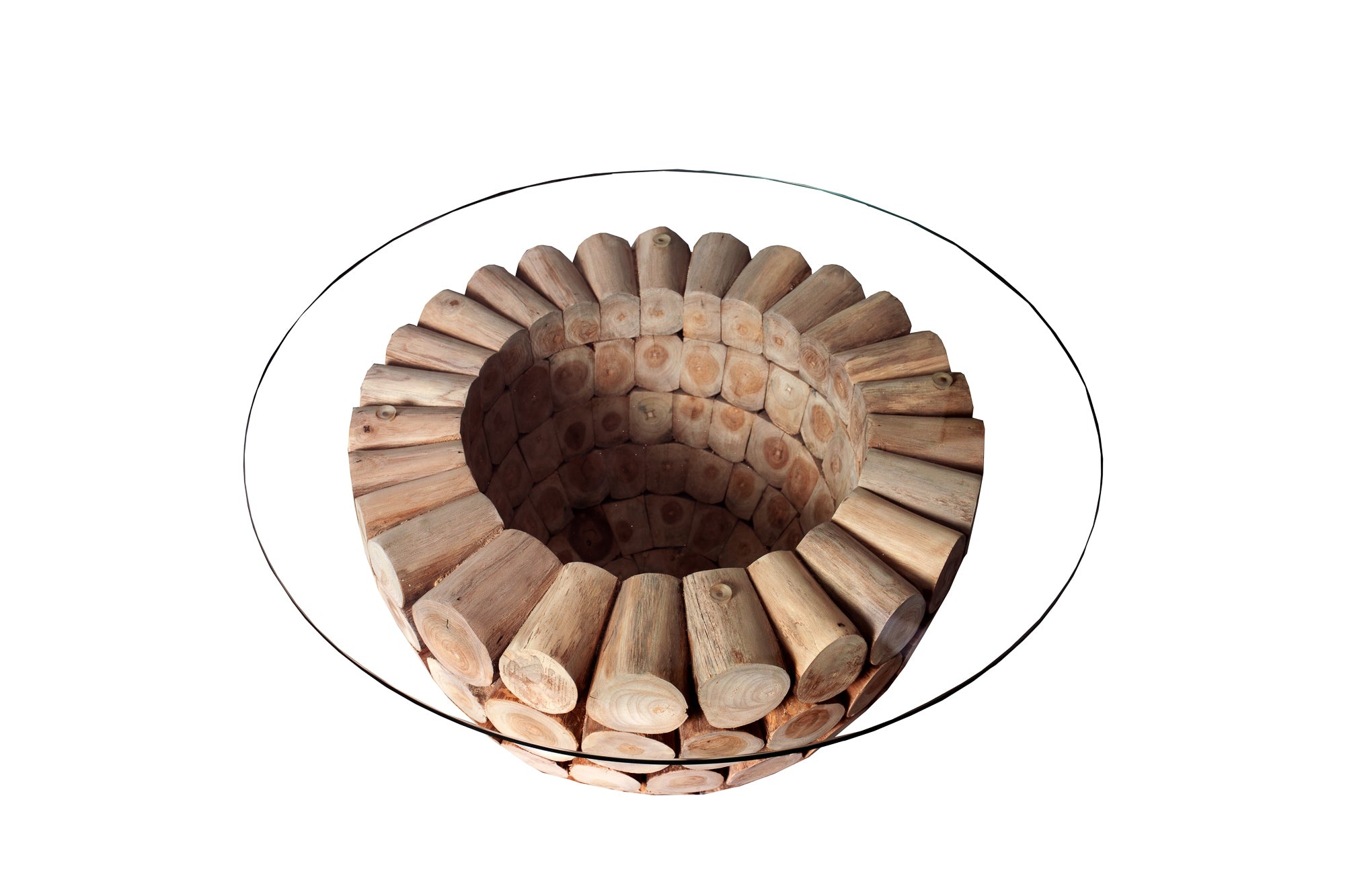 Glasplaat Ø 70cm rond voor salontafels 10mm gehard glas - 37442-2 afbeelding