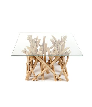 Invicta Interior Glazen plaat 80x80cm vierkant voor salontafels gehard glas - 19806-2