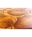 Invicta Interior Ronde massief houten salontafel MOSAIK 60cm naturel teakhouten boomstam handgemaakt - 44712