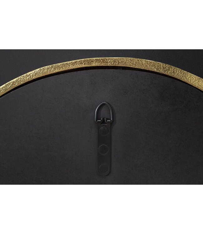 Invicta Interior Ronde wandspiegel ABSTRACT 55cm goud metaal handgemaakt - 46099