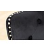Invicta Interior Chesterfield Stoel CASTLE Zwart fluweel massief houten decoratieve klinknagels met comfortabel handvat - 44587