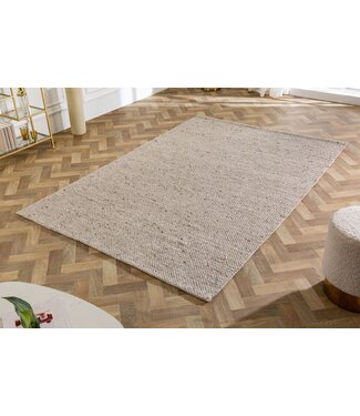 Invicta Interior Design Tapijt WOOL 240x160cm zilvergrijs gemaakt van wol - 41717