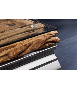 Invicta Interior Salontafelblad BARRACUDA 100x60cm teakhout - 44373