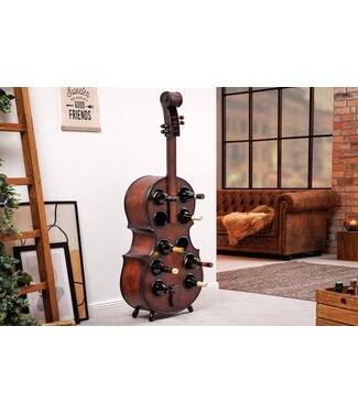 Invicta Interior Extravagant wijnrek CELLO 133cm bruin grenenhout voor 10 flessen - 42580