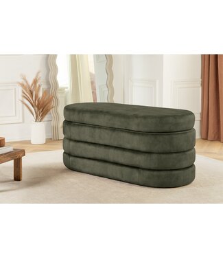 Invicta Interior Extravagante gestoffeerde bank VOGUE 115 cm groen fluwelen bank met opbergruimte - 46692 Invicta Interior Extravagante gestoffeerde bank VOGUE 115 cm groen fluwelen bank met opbergruimte - 46692