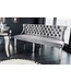Invicta Interior Design bankstel CASTLE DELUXE 165cm grijs fluwelen leeuwenkop Chesterfield Barok - 43211