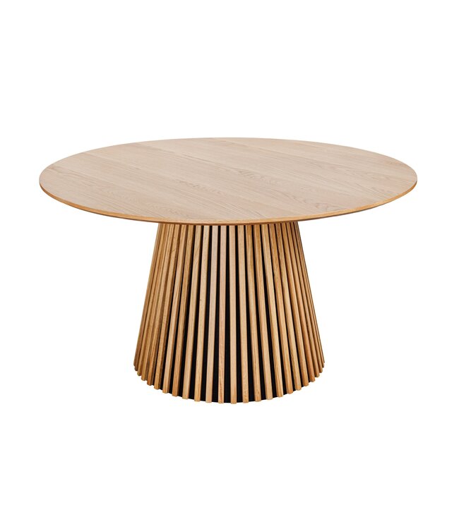 Invicta Interior Ronde eettafel VALHALLA WOOD 120 cm naturel eiken kolomvoet - 43428