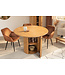 Invicta Interior Ronde eettafel TRES CHIC 120cm bruin mangohout massief hout met opbergruimte - 45994