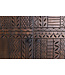Invicta Interior Massief dressoir TRIBAL 180cm antiek bruin mangohout 3D front veel opbergruimte - 45995