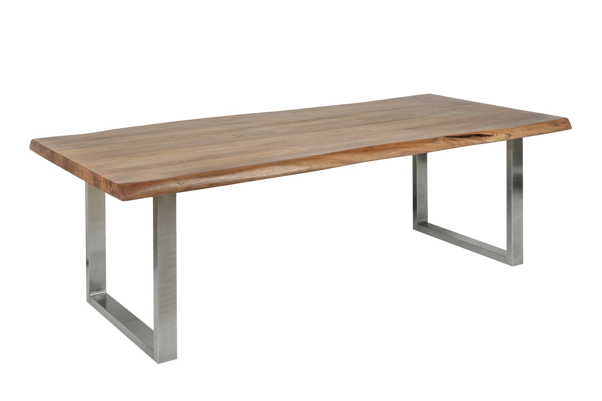Eettafel MAMMUT 240cm tafelblad 60mm acaciahout honingkleurige afwerking - 40310 afbeelding