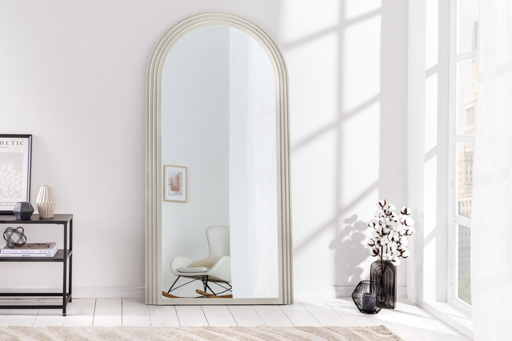 Design Wandspiegel ART DECO 160cm wit - 45940 afbeelding