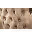 Invicta Interior Chesterfield Stoel CASTLE DELUXE beige fluweel met leeuwenkop studs - 45734