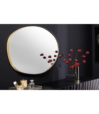 Invicta Interior Moderne wandspiegel NOEMI 75cm goud metaal organische vorm handgemaakt - 43820