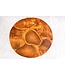 Invicta Interior Ronde massief houten salontafel MOSAIK 60cm naturel teakhouten boomstam handgemaakt - 44712