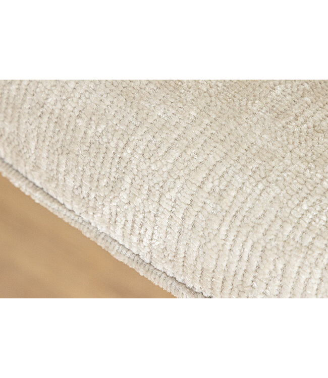 Invicta Interior Draaibare Retro Stoel AVIGNON beige chenille zwarte metalen poten - 46470