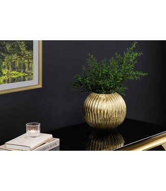 Invicta Interior Moderne vaas ELEGANCE 25cm goud antiek gehamerd design - 44840