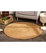 Invicta Interior Rond vloerkleed PURE NATURE 120cm Jute handgeweven platgeweven - 44433