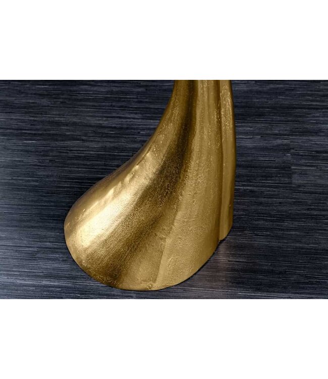 Invicta Interior Design salontafel WILDLIFE walvisvin 70cm goud metaal handgemaakt - 43472