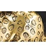Invicta Interior Ronde bijzettafel WILDLIFE PANTHER 60cm goud antiek metalen glassculptuur handgemaakt - 44825